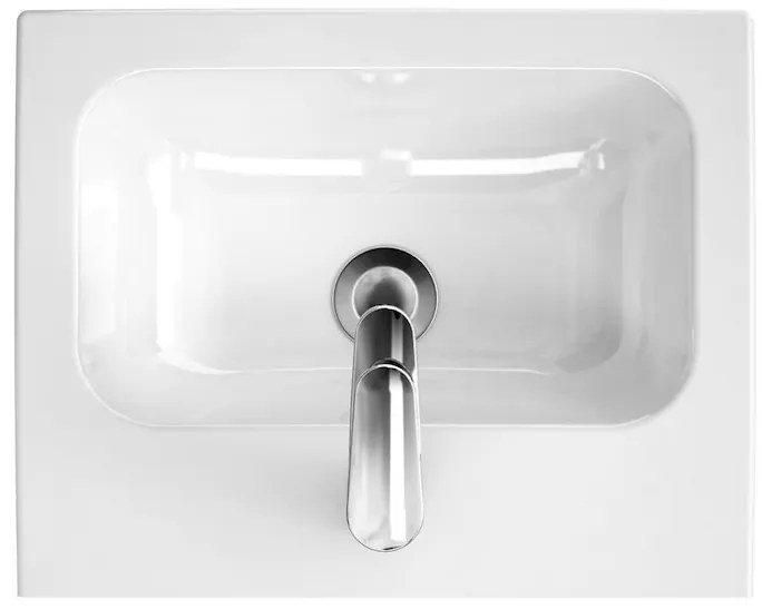 Dulap baie Melar cu lavoar inlclus 50 cm, alb, Cersanit 50 cm