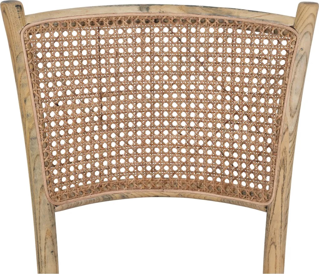 Scaun Thonet din lemn masiv si sezut din ratan