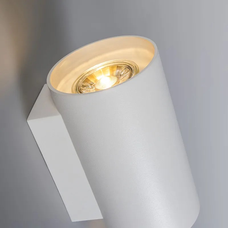 Set de 2 Aplice moderne albe rotunde cu 2 lumini - Sandy