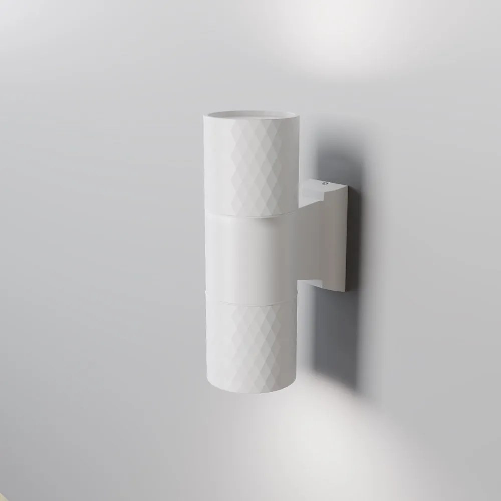 Aplica de perete iluminat ambiental exterior IP54 Bowery 2L alb