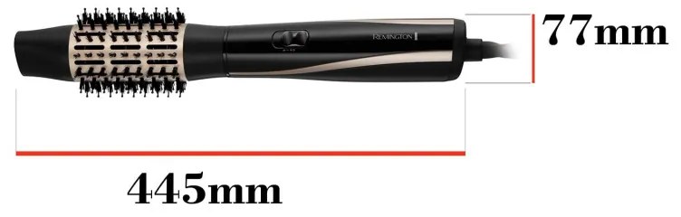 Perie pentru uscare si coafare Remington AS7700, 1200W, Cu strat ceramic, Cool Shot, 6 atasamente, Negru/bej
