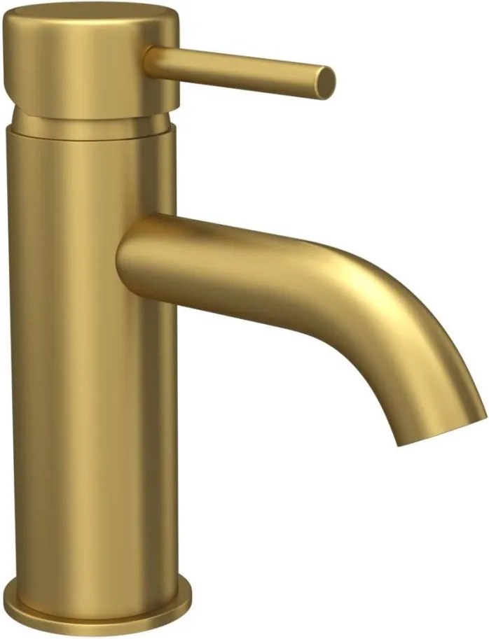 Baterie pentru lavoar DRAGOR, 15,6 cm, alamă periată