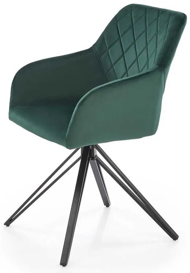 Scaun de bucătărie Eloise, verde închis