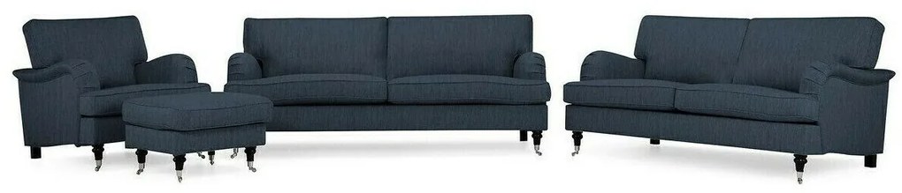 Set mobilier tapițat Bloomington A129Tapiterie, Picioare: Lemn, Role, Metal