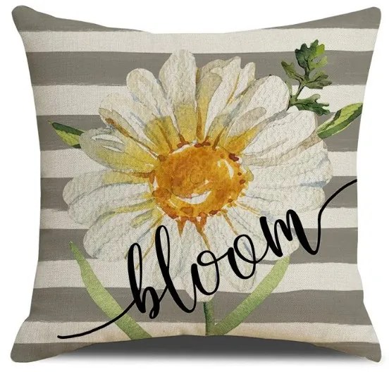 Husa de perna BLOOM 45x45 cm, gri