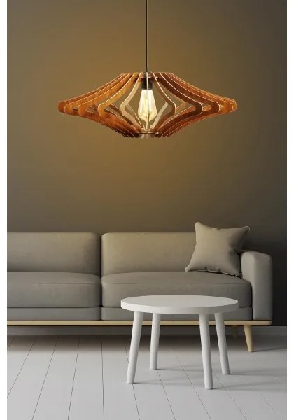 Lustră pe cablu 1xE27/60W/230V maro d. 59 cm