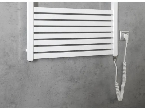 Radiator portprosop electric pentru baie Aqualine TONDI-E 800W/230V 169 cm alb
