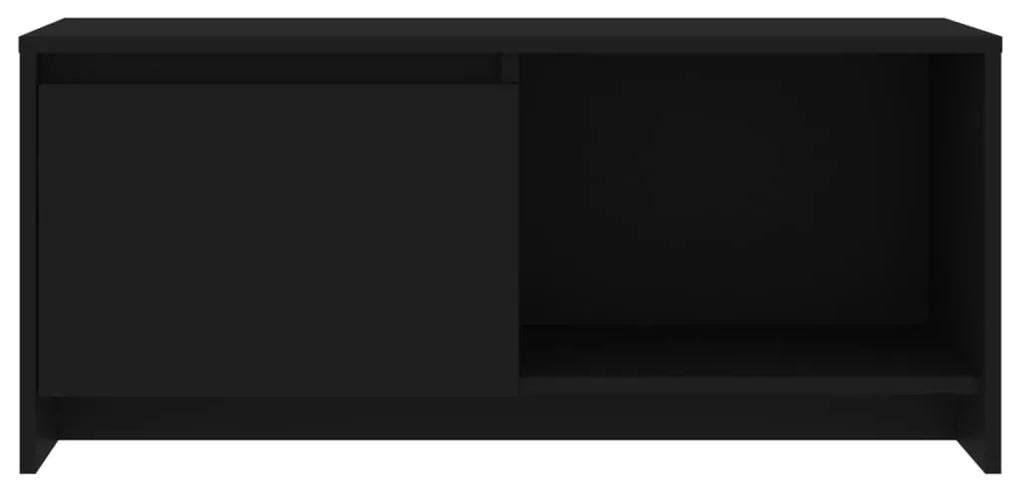 Comoda TV, negru, 90x35x40 cm, PAL 1, Negru