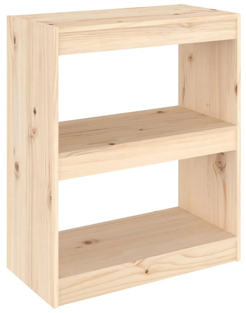 808158 vidaXL Bibliotecă/Separator cameră, 60x30x71,5 cm, lemn masiv de pin