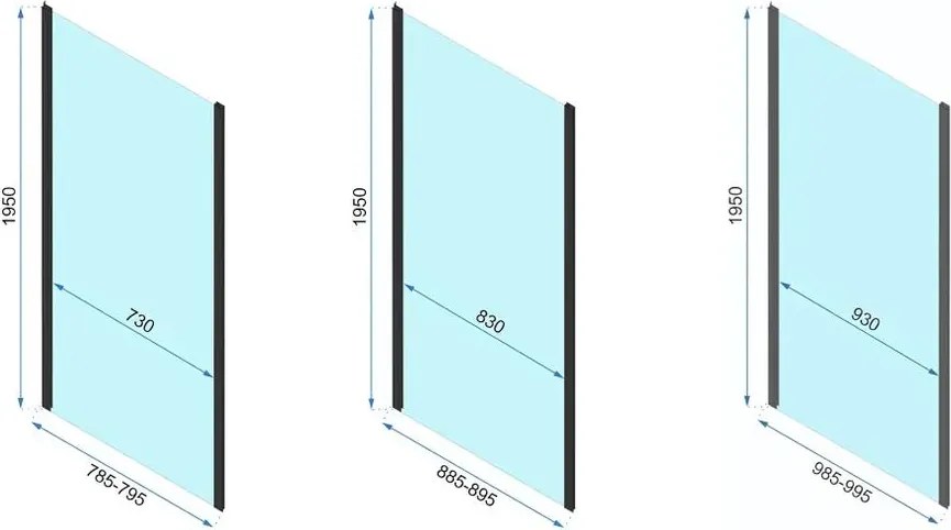 Cabina dus Rapid Slide 140x80 cm auriu periat
