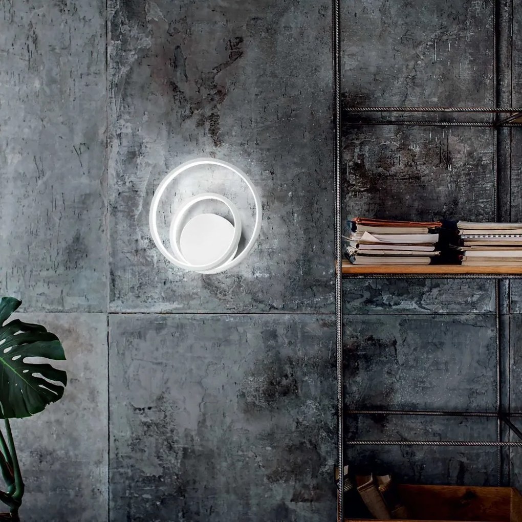 Aplica LED design modern circular OZ AP dali alba