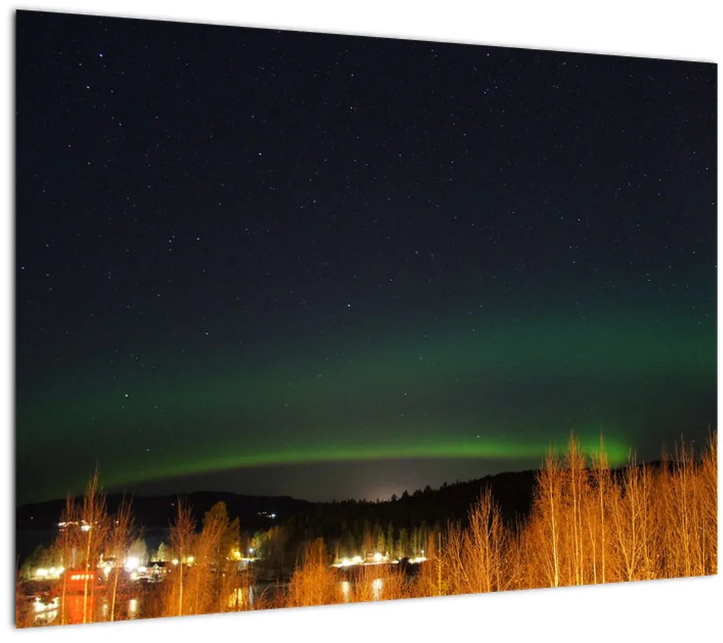 Tablou cu aurora borealis (70x50 cm)