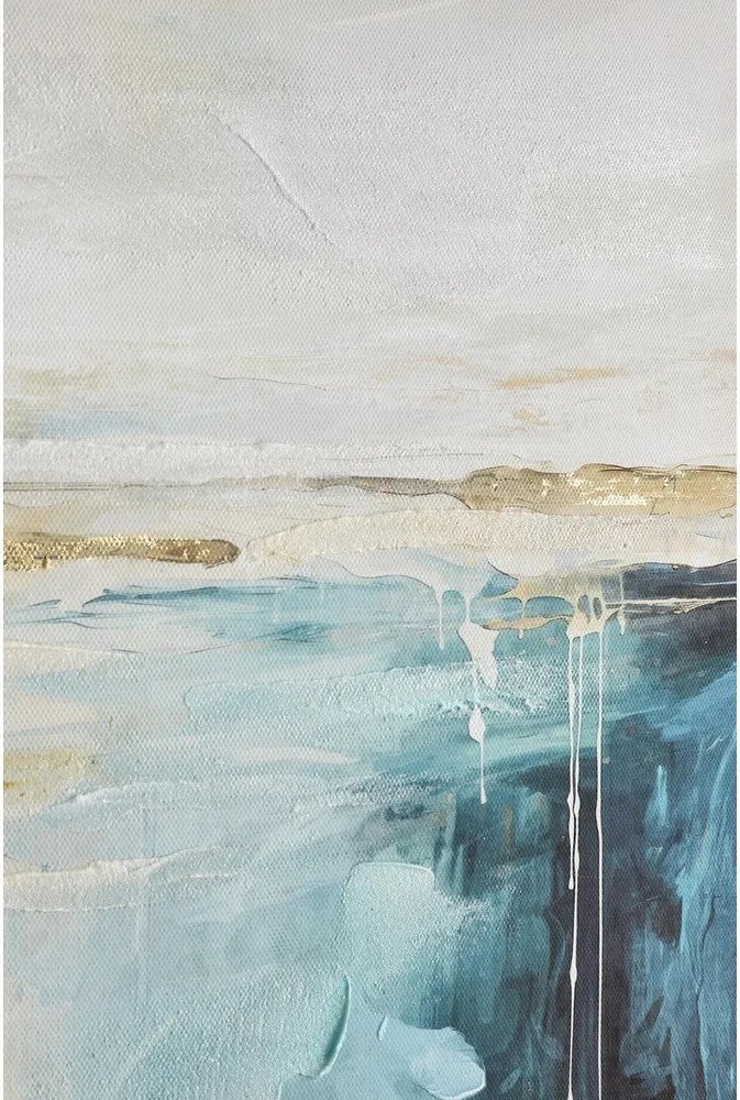 Tablou pe pânză imprimat/cu elemente pictate manual 60x60 cm Crown – Bizzotto