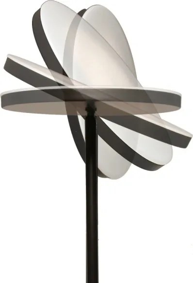 Lampadar LED dimabil NORA LED/25W/230V 2200/3000/4000K + LED/5W 3000K negru + telecomandă