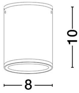 Plafoniera LED pentru iluminat exterior IP65 JUDI D-8cm alb