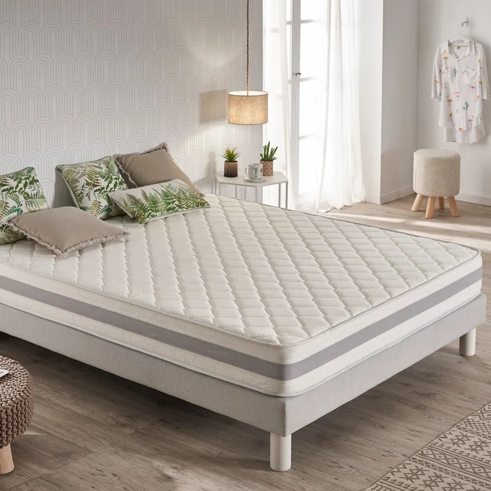 Saltea fermă/mediu-fermă din spumă reversibilă 80x200 cm Naturcare Aloe Vera – Moonia