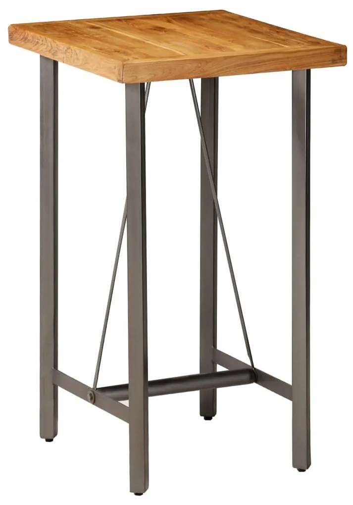 245808 vidaXL Set de bar, 3 piese, lemn masiv de tec reciclat