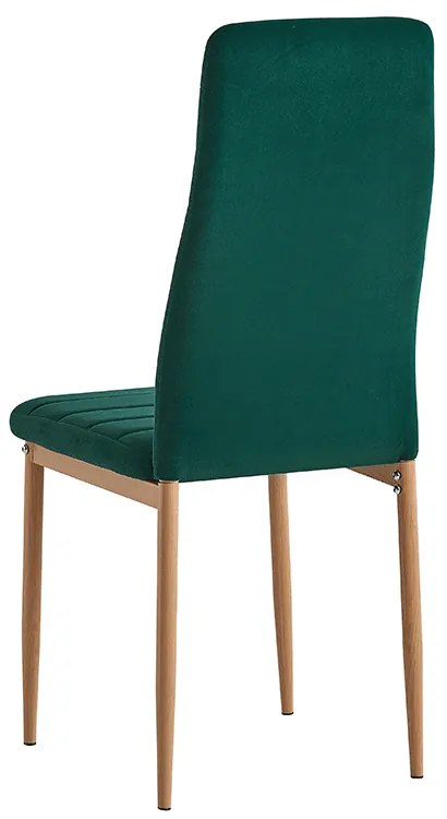 Scaun de sufragerie Antigone NEW (smaragd + stejar). 1028855