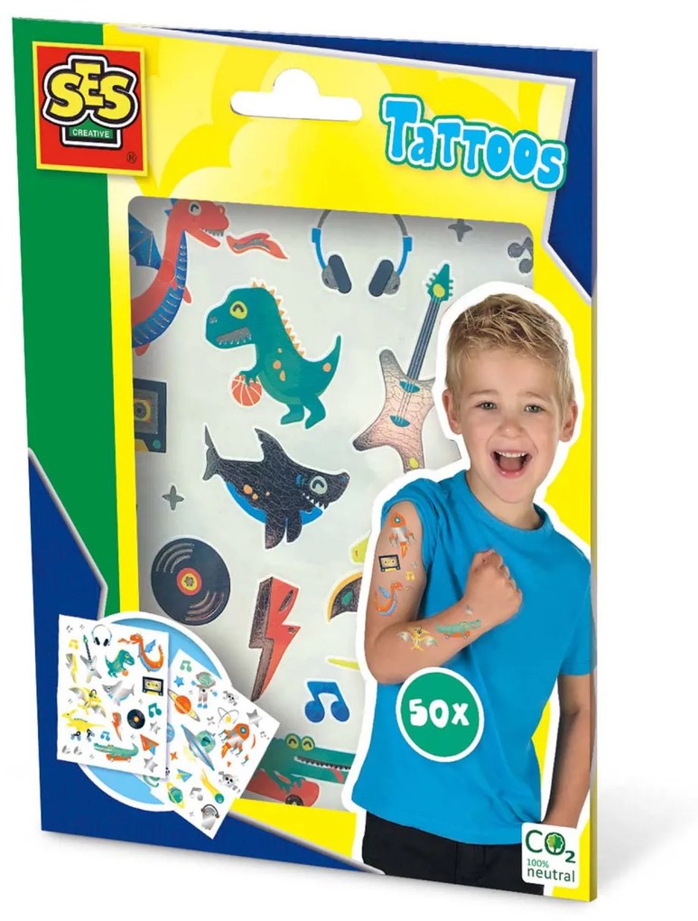 Set creativ - Tatuaje lavabile pentru copii