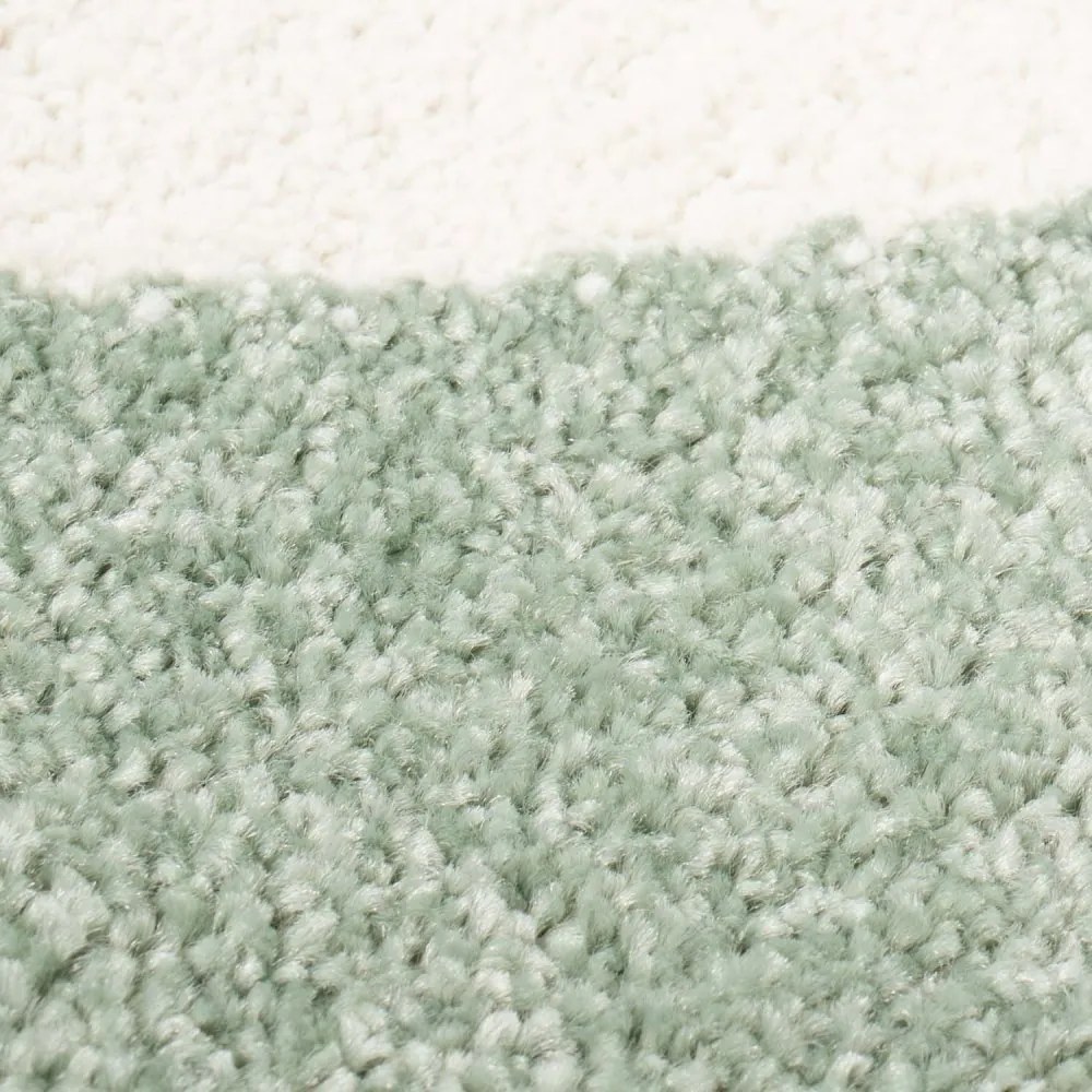 Covor de joacă verde pastel cu nor somnoros pentru copii Lăţime: 140 cm | Lungime: 200 cm