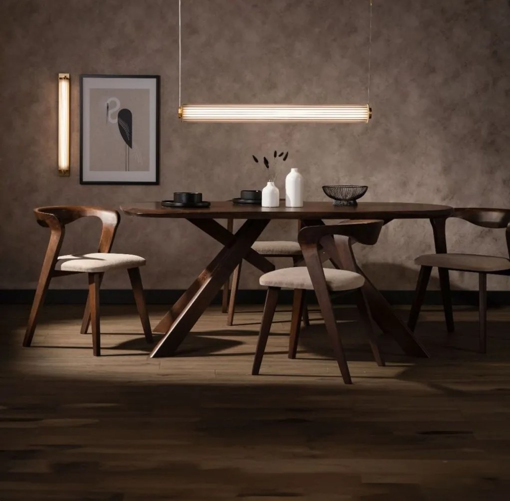Aplica de perete LED smart cu telecomanda COMO titan periat