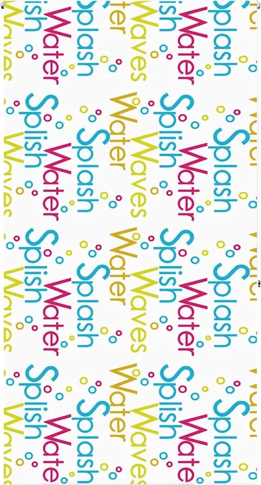 vidaXL Jaluzea cu rolă de duș 130x240 cm lățime material 126 cm