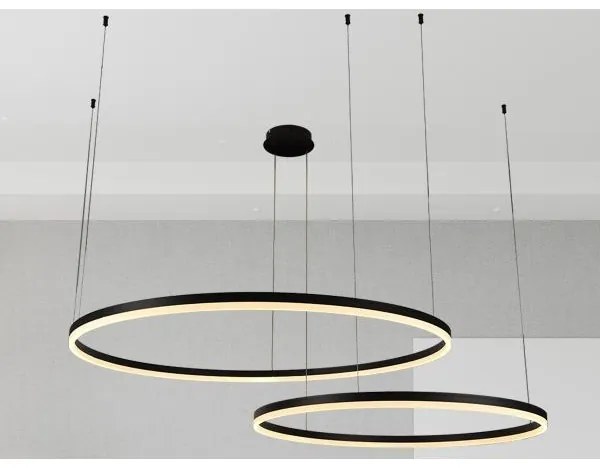 Lustră LED dimabilă pe cablu LED/128W/230V 3000-6500K + telecomandă