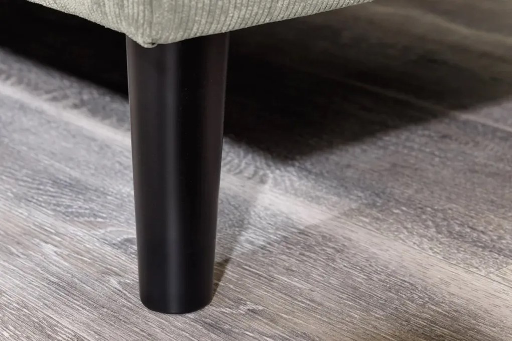 Coltar modern, Catifea raiata greige STOCKHOLM 220cm