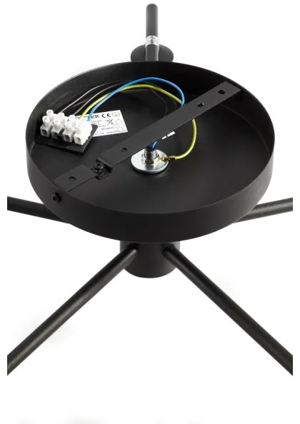 Lustră aplicată Jupiter 2046 PRATO 5xG9/10W/230V negru/transparent