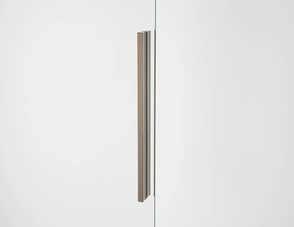 Usa culisanta de dus in nisa, 1600 mm, champagne metal, doua elemente, Ronal Oriana Champagne metal, 1600 mm
