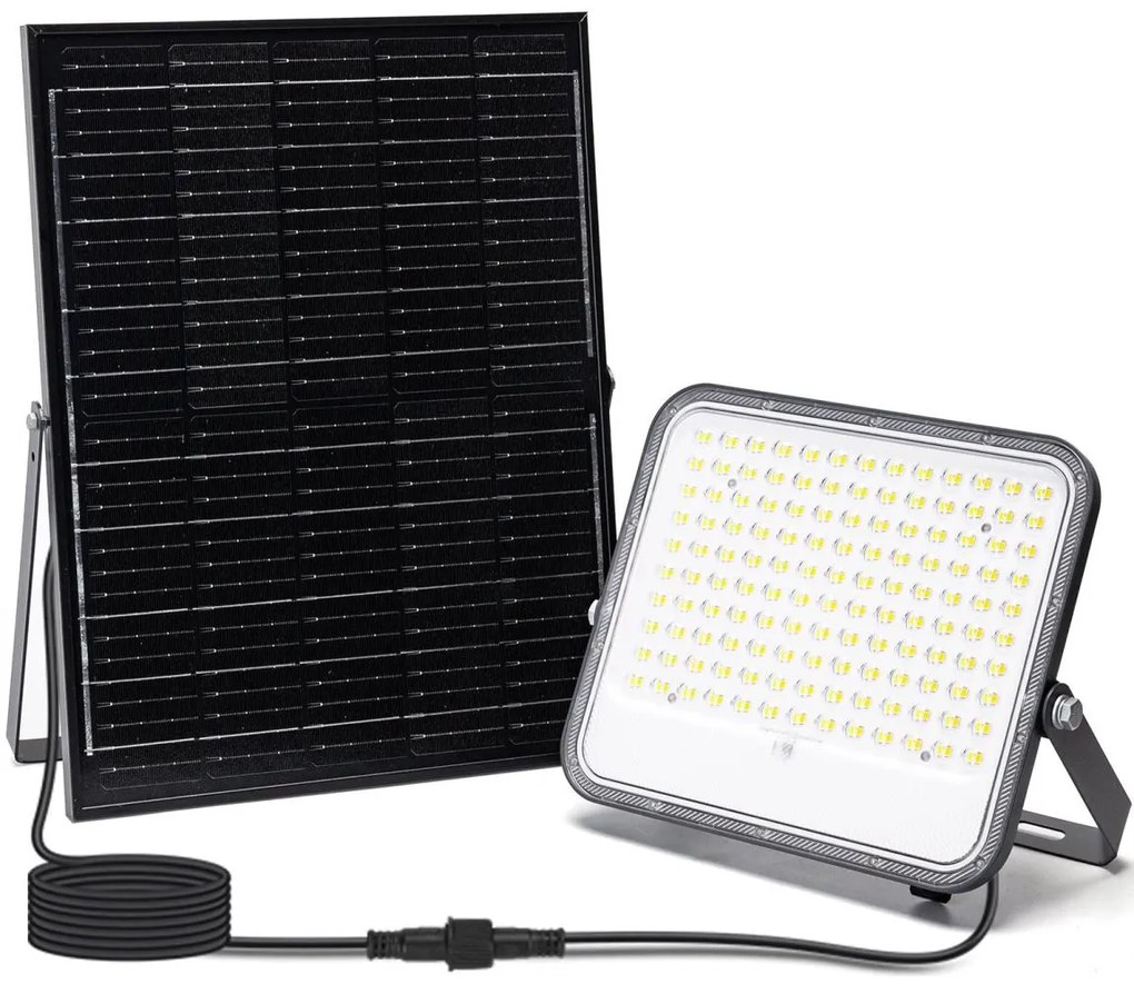 Aigostar - Proiector solar LED reglabil 200W/3,4V IP66 + telecomandă