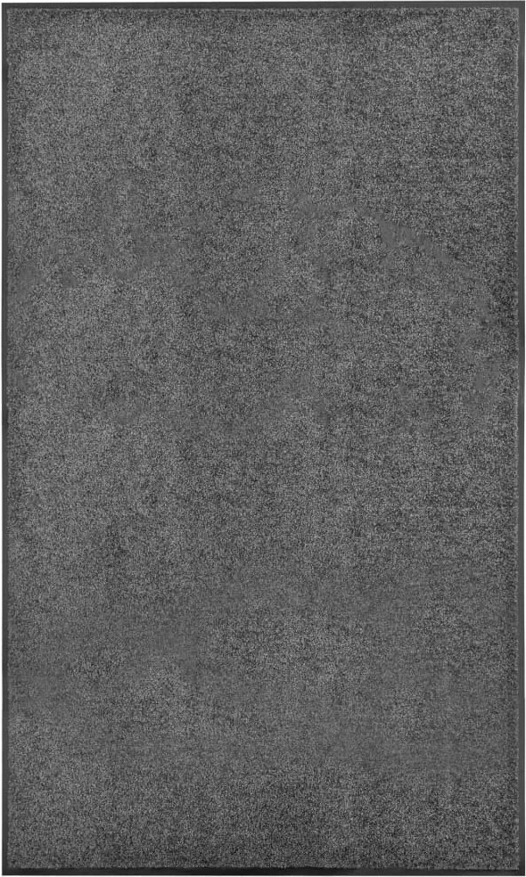 vidaXL Covoraș de ușă lavabil, antracit, 90 x 150 cm