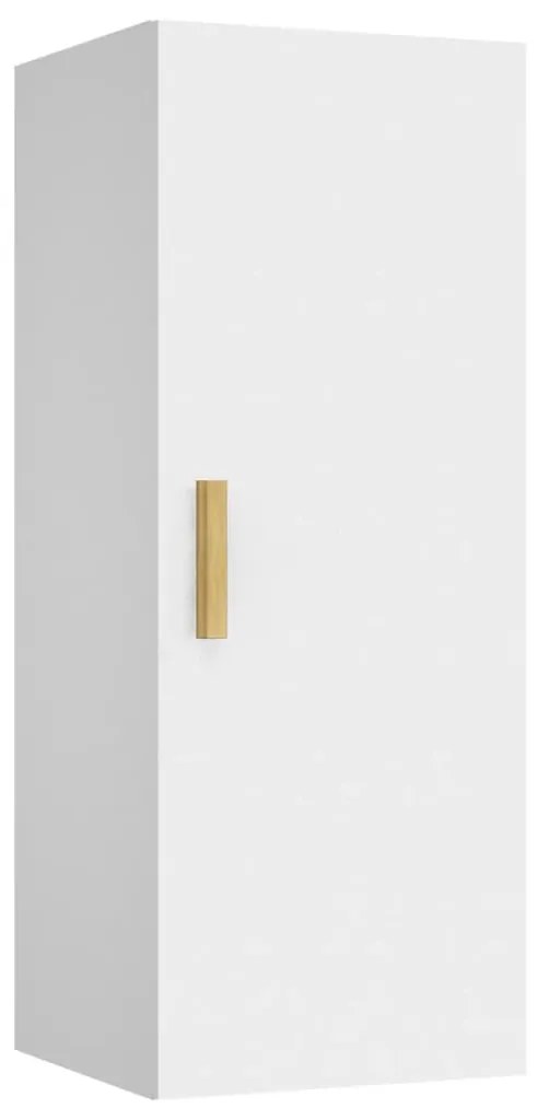 812429 vidaXL Dulap de perete, alb, 34,5x34x90 cm, lemn compozit
