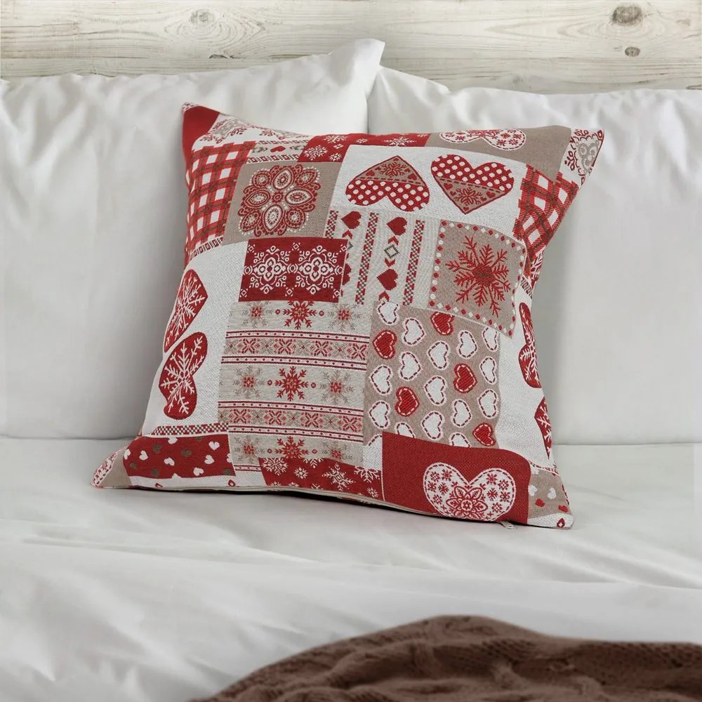 Husă de pernă cu motive de iarnă