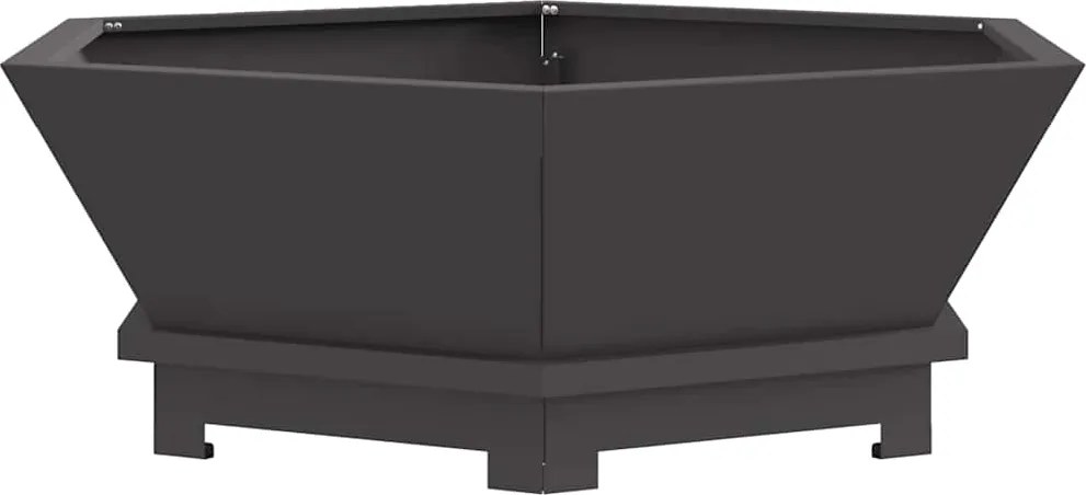 vidaXL Cuptor de foc Negru 75 x 75 x 28 cm Oțel