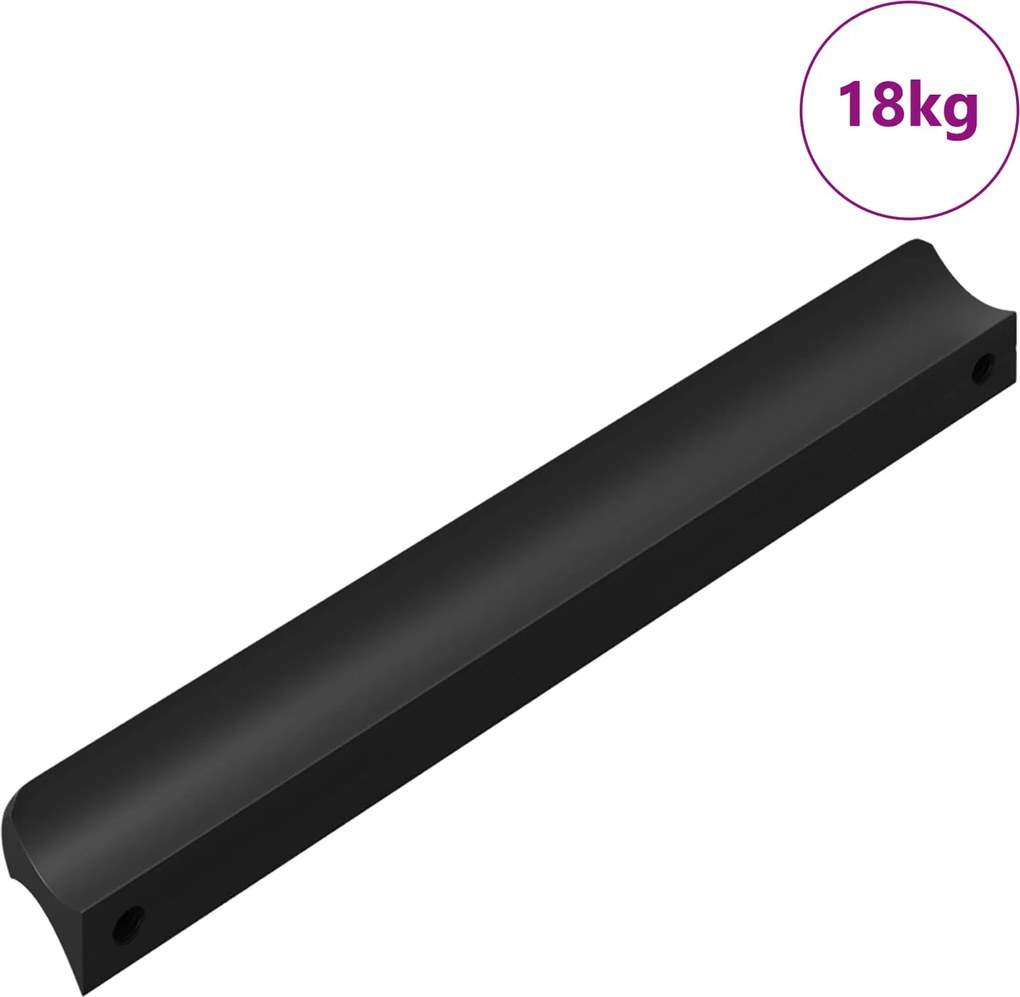 vidaXL Mânere 973 pcs Negru 106 x 7,4 x 15,5 mm Aluminiu