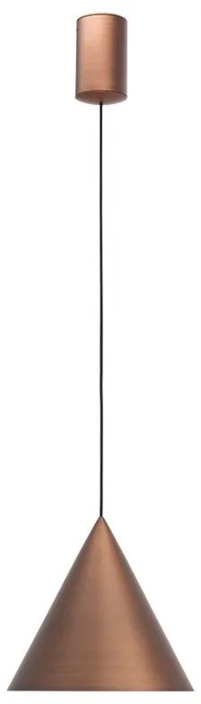 Pendul LED stil minimalist CONO D-18cm cupru