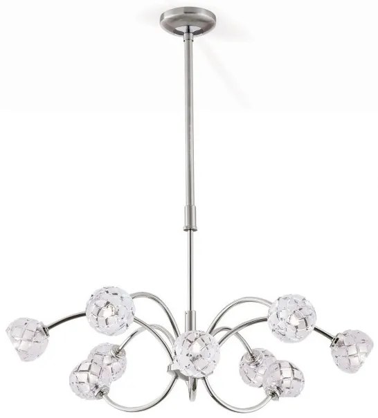 Lustra reglabila design modern de lux Maderno 9L crom