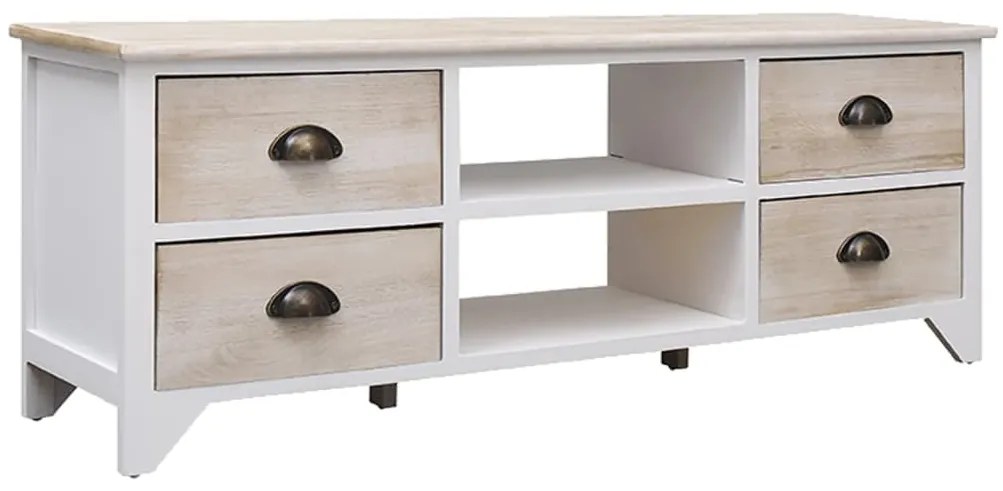 vidaXL Comodă TV,108x30x40 cm, lemn masiv de paulownia