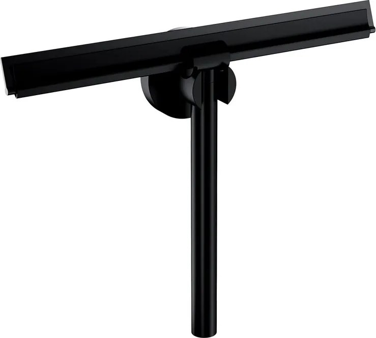 Racleta pentru sticla cu suport Omnires Uni finisaj negru mat 25 cm