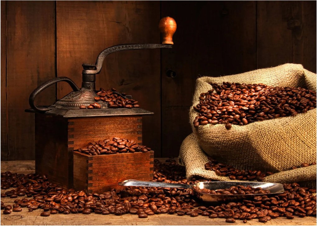 Tablou pe sticlă cu cafea (70x50 cm)