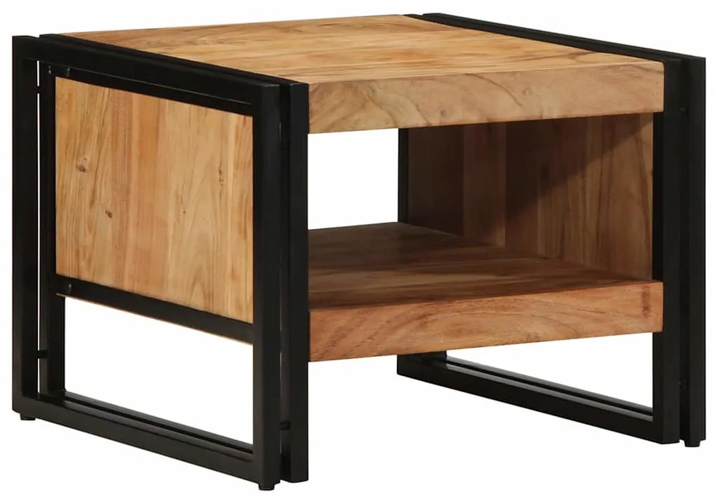vidaXL Masuta de cafea 50x50x38 cm din lemn masiv de salcam
