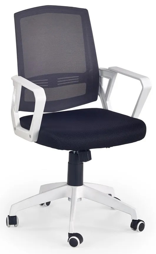 Scaun de birou Ascot, negru/alb