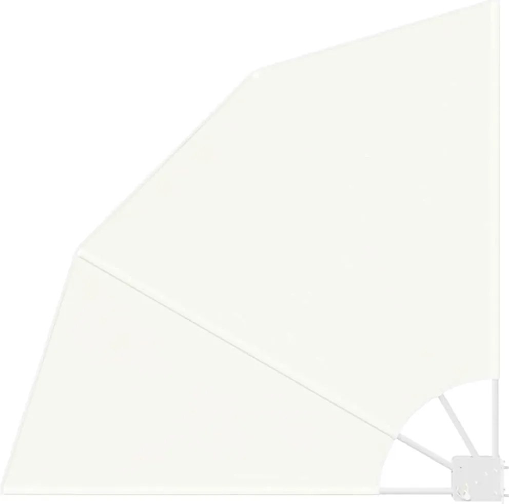 vidaXL Ecran de intimitate pentru balcon Crem 115 x 115 cm Poliester