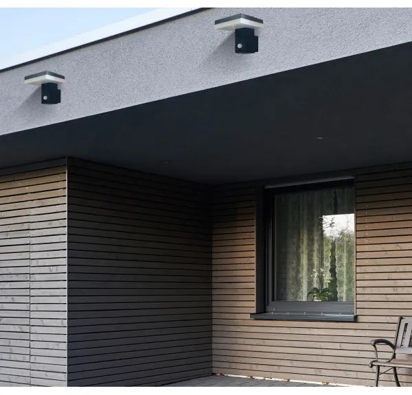 Aplică LED solară cu senzor SOLARIS2 LED/5,5W/3,7V 4000K IP44