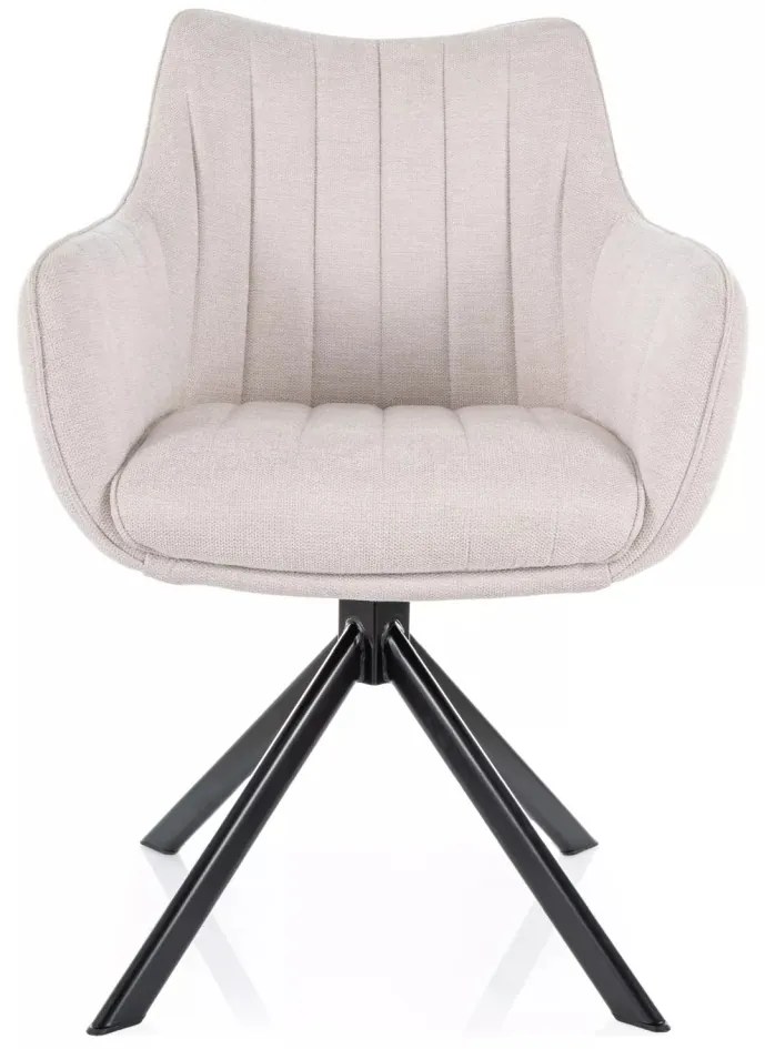 Scaun rotativ Azalia bej deschis/negru Brego22