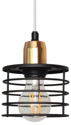 Lustră pe cablu EDISON 3xE27/15W/230V