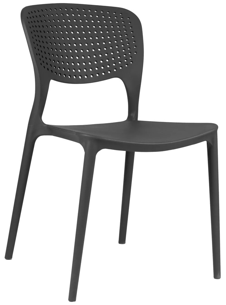 TODO Gri (grafit/antracit) - SCAUN MODERN PENTRU BUCĂTĂRII, GRĂDINI, CAMERE DE CAFEA (FIXE)