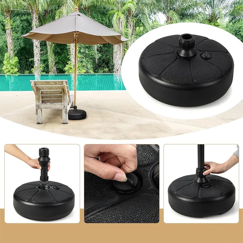 Bază pentru umbrelă umplută cu apă sau nisip