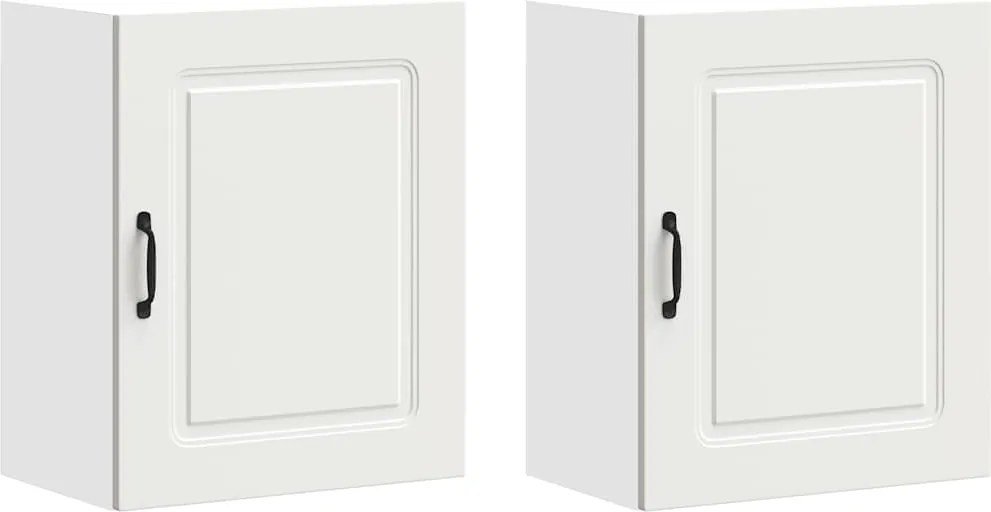 vidaXL Dulapuri de bucătărie 2 buc "Kalmar" lemn prelucrat alb